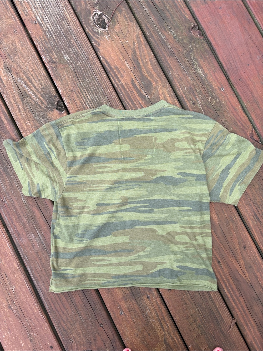 Aviator Nation Green Camo Rainbow Logo Tee - Picture 5 of 5